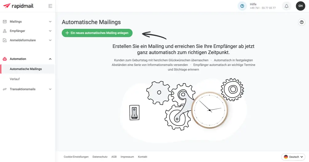E-Mail Marketing Tool Rapidmail