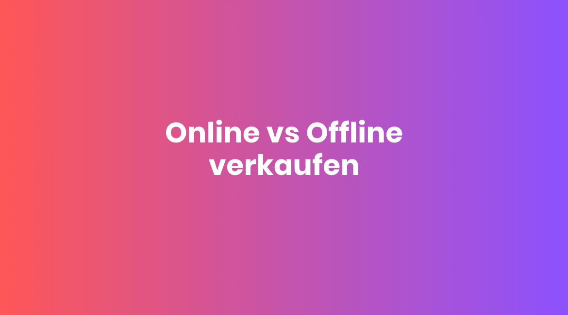 Wie es ist, nach 8 Jahren E-Commerce zum ersten Mal Offline zu verkaufen
