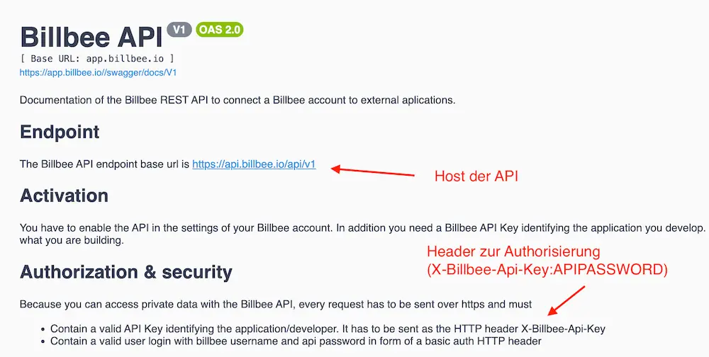 Billbee API Dokumenation für die API Automation