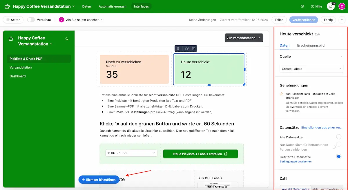 Airtable Interfaces Editor