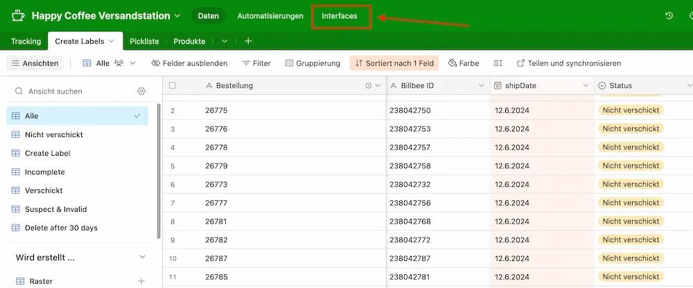 Mit Airtable Interfaces schöne Formulare und interne Apps erstellen