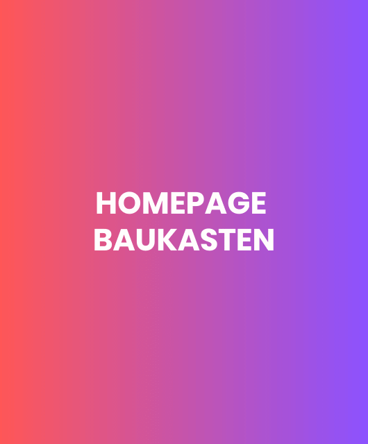 Homepage Baukasten