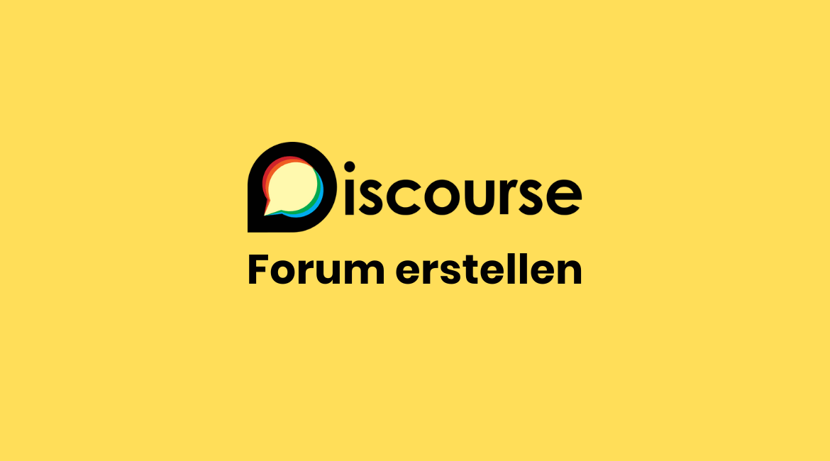 Forum erstellen mit Discourse